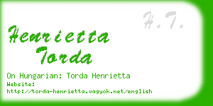 henrietta torda business card